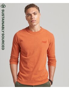 Superdry férfi pulóver Organic Cotton Vintage Logo Embroidered Top - narancssárga