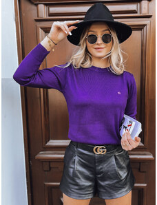 Classic women's sweater REGALIA dark purple Dstreet