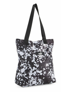 Puma Core Pop Shopper női táska / fitness táska, fekete-fehér pacás