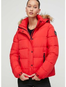Superdry rövid kabát női, piros, téli