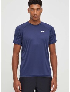 Nike edzős póló sötétkék, sima