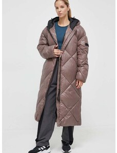Didriksons rövid kabát női, barna, téli, oversize