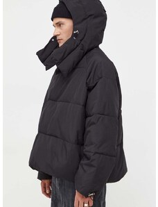 Won Hundred rövid kabát férfi, fekete, téli, oversize