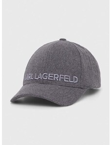 Karl Lagerfeld baseball sapka szürke, nyomott mintás