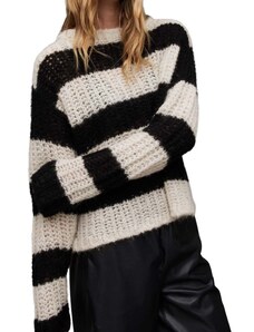 AllSaints pulóver WK025Z BRITT JUMPER meleg, női, fekete