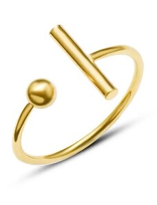 CLARA Rozsdamenetes Acél Női Gyűrű - Arany
