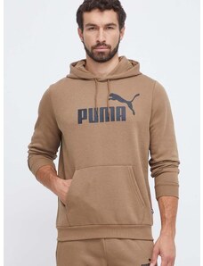 Puma felső barna, férfi, nyomott mintás, kapucnis, 847428