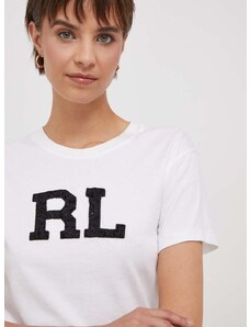 Polo Ralph Lauren pamut póló női, fehér