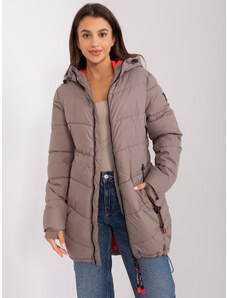 BASIC Világosbarna steppelt kabát SUBLEVEL D51160X44472A7-1-light brown