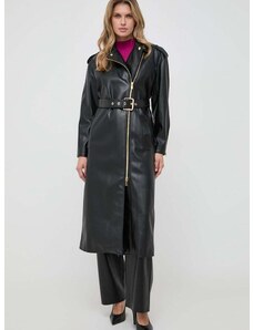 Pinko kabát női, fekete, átmeneti, oversize
