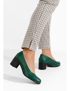 Zapatos Dalida zöld bőr félcipő