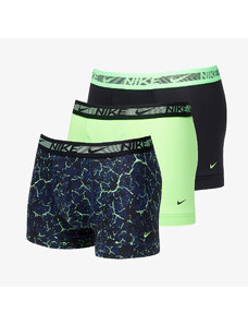 Boxeralsó Nike Ultra Stretch Micro Dri-FIT Boxer 3-Pack Crackle Print/ Lime Blast/ Black