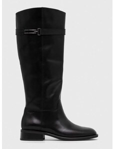 Vagabond Shoemakers bőr csizma SHEILA fekete, női, lapos talpú, 5635.101.20
