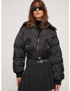 Guess Originals rövid kabát női, fekete, téli, oversize