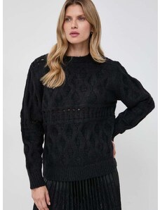 Silvian Heach gyapjúkeverék pulóver női, fekete
