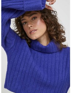 XT Studio pulóver női, sötétkék, garbónyakú