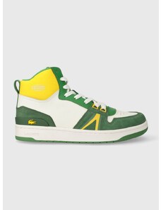 Lacoste bőr sportcipő L001 Leather Colorblock High-Top zöld, 45SMA0027