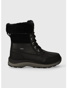 UGG cipő Adirondack Boot III fekete, női, téliesített, lapos talpú, 1095141