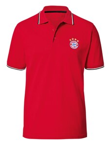 Férfi galléros póló FC Bayern München - Classic, piros