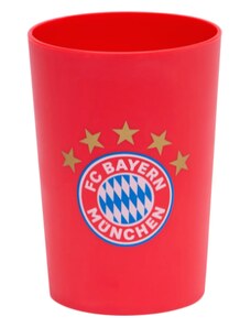Pohár fogkeféhez és a fogkrémhez FC Bayern München, piros