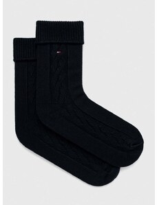 Tommy Hilfiger zokni gyapjúkeverékből sötétkék