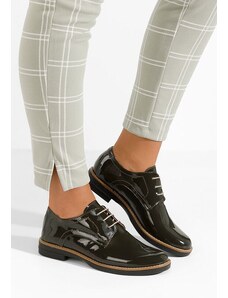 Zapatos Otivera v3 khaki női bőr derby cipő