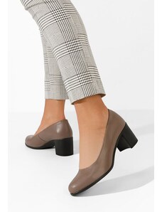 Zapatos Dalida barna bőr félcipő