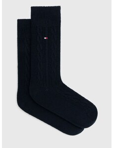 Tommy Hilfiger zokni gyapjúkeverékből sötétkék