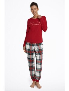 Esotiq Mystical női karácsonyi pizsama, piros