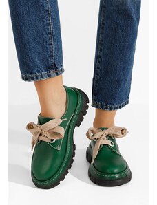 Zapatos Dasha v2 zöld női bőr félcipő