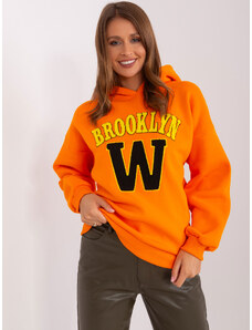 BASIC Narancssárga pulóver Brooklyn felirattal EM-BL-656-3.99P-orange