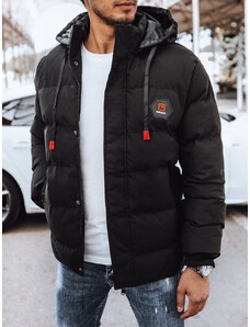 BASIC Fekete steppelt férfi téli kabát TX4524