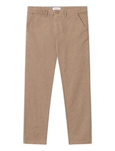 Knowledge Cotton Apparel KnowledgeCotton Apparel Chuck Regular Flannel Chino Pants — Kelp Melange
