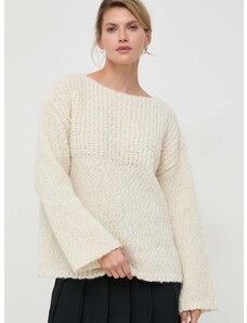 Lovechild gyapjú pulóver meleg, női, bézs