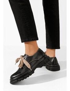 Zapatos Dasha v2 fekete női bőr félcipő