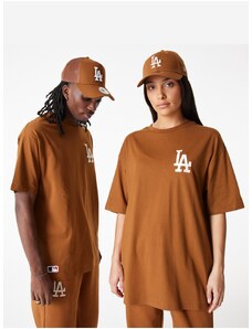 Brown unisex t-shirt New Era League essentials lc os tee LOSDOD - Men's