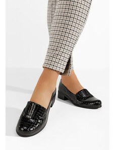 Zapatos Lofty v3 fekete bőr félcipő