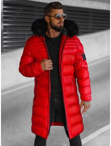 Férfi téli kabát piros OZONEE O/M801Z