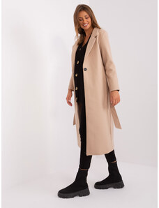 Fashionhunters Beige coat with buttons OCH BELLA