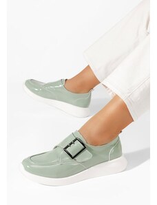 Zapatos Sylia zöld női bőr félcipő