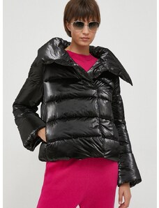 Artigli rövid kabát női, fekete, téli, oversize
