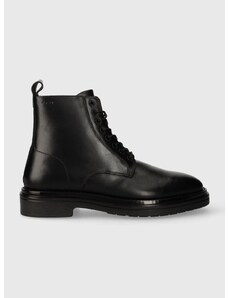 Gant bőr cipő Boggar fekete, férfi, 27641330.G00
