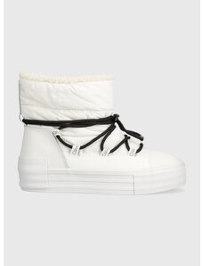 Calvin Klein Jeans hócipő BOLD VULC FLATF SNOW BOOT WN fehér, YW0YW01181