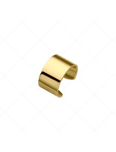 BALCANO - Lenis / Sima felületű nemesacél fülgyűrű 18K arany bevonattal