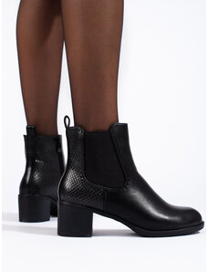 Black elegant Shelvt stiletto boots