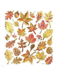 DP CRAFT Matrica, őszi színes levelek, 15x17cm