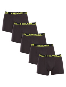 5PACK Men's Boxer Shorts HEAD Grey