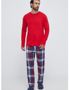 Tommy Hilfiger pizsama piros, férfi, mintás