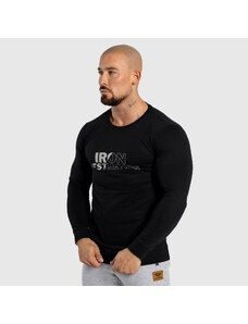 Férfi pulóver Iron Aesthetics Section, fekete