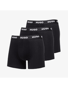 Boxeralsó Hugo Boss Logo-Waistband Boxer Briefs 3-Pack Black